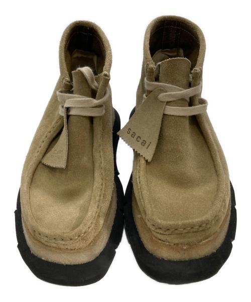 sacai（サカイ）sacai (サカイ) CLARKS (クラークス) Hybrid Wallabee Boots（ハイブリット ワラビー ブーツ） ベージュ サイズ:6 1/2の古着・服飾アイテム