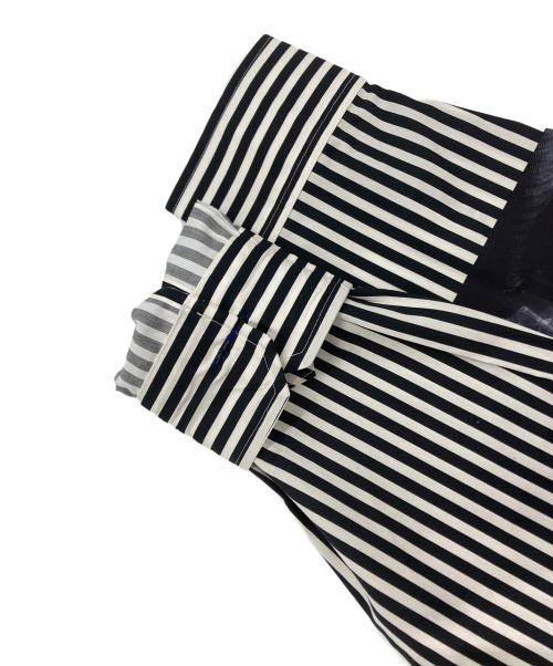PAUL SMITH（ポールスミス）PAUL SMITH (ポールスミス) Photo Stripe プリントシャツ ホワイト×ブラック サイズ:XLの古着・服飾アイテム