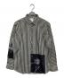 PAUL SMITH（ポールスミス）の古着「Photo Stripe プリントシャツ」｜ホワイト×ブラック