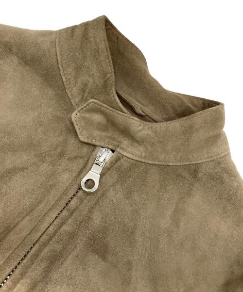 Cinquanta（チンクワンタ）Cinquanta (チンクワンタ) ゴートレザー スエードジャケット ベージュ サイズ:44の古着・服飾アイテム