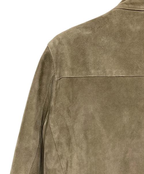 Cinquanta（チンクワンタ）Cinquanta (チンクワンタ) ゴートレザー スエードジャケット ベージュ サイズ:44の古着・服飾アイテム