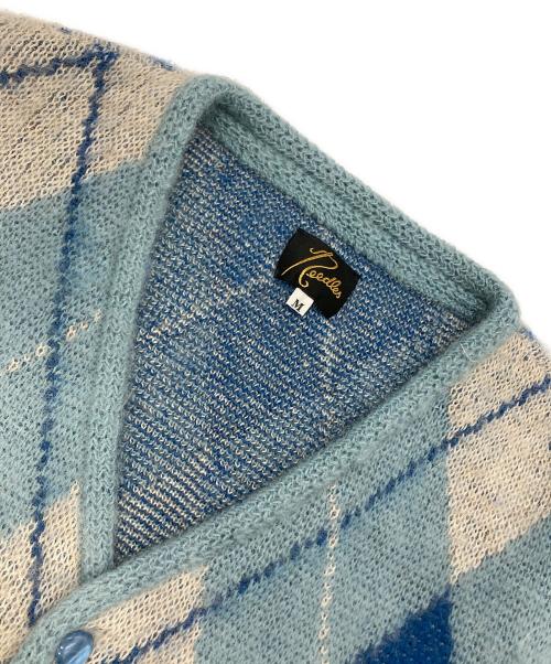 Needles（ニードルズ）Needles (ニードルズ) モヘヤ混カーディガン ブルー サイズ:Mの古着・服飾アイテム