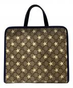 GUCCIグッチ）の古着「チルドレンズ GG プリント トートバッグ」｜ベージュ×ネイビー