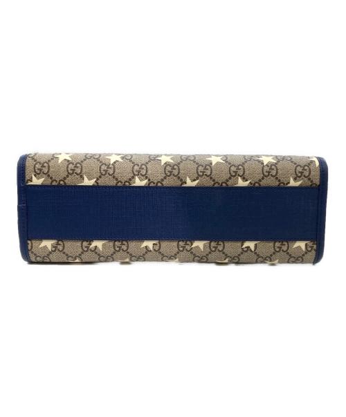 GUCCI（グッチ）GUCCI (グッチ) チルドレンズ GG プリント トートバッグ ベージュ×ネイビーの古着・服飾アイテム