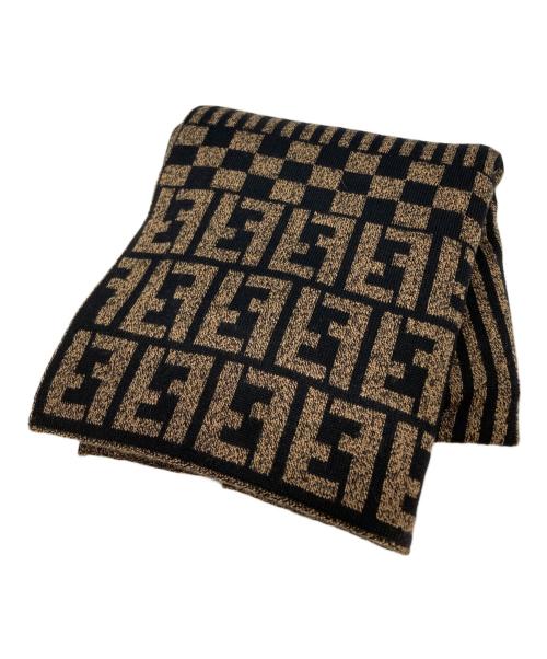 FENDI（フェンディ）FENDI (フェンディ) ズッカ柄マフラー ベージュの古着・服飾アイテム