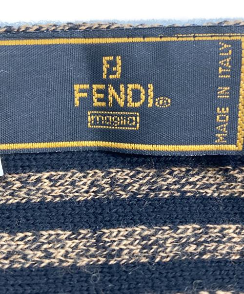 FENDI（フェンディ）FENDI (フェンディ) ズッカ柄マフラー ベージュの古着・服飾アイテム