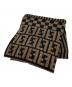 FENDI (フェンディ) ズッカ柄マフラー ベージュ：12000円
