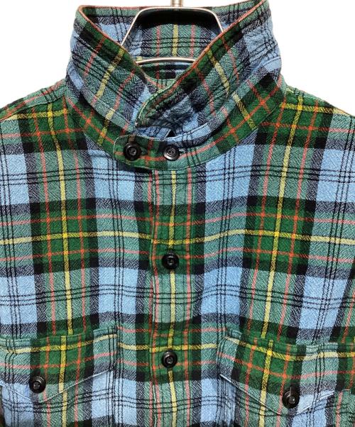 RRL（ダブルアールエル）RRL (ダブルアールエル) チェックワークシャツ ブルー×グリーン サイズ:Lの古着・服飾アイテム