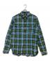 RRL（ダブルアールエル）の古着「チェックワークシャツ」｜ブルー×グリーン