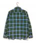 RRL (ダブルアールエル) チェックワークシャツ ブルー×グリーン サイズ:L：15000円