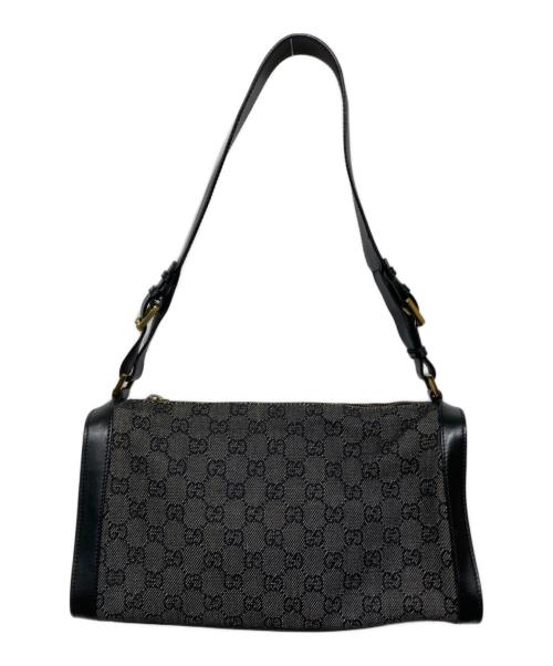 GUCCI（グッチ）GUCCI (グッチ) GG柄 ワンショルダーバッグ ブラックの古着・服飾アイテム
