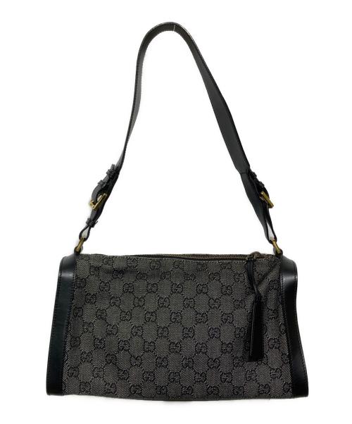 GUCCI（グッチ）GUCCI (グッチ) GG柄 ワンショルダーバッグ ブラックの古着・服飾アイテム