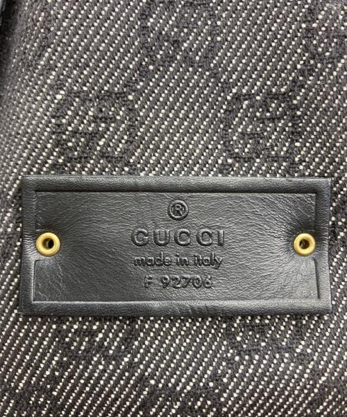GUCCI（グッチ）GUCCI (グッチ) GG柄 ワンショルダーバッグ ブラックの古着・服飾アイテム