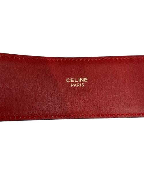 CELINE（セリーヌ）CELINE (セリーヌ) マンテル ガンチーニ チェーンベルト レッド サイズ:75の古着・服飾アイテム