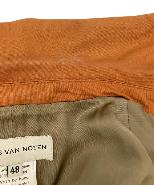 DRIES VAN NOTEN（ドリスヴァンノッテン）DRIES VAN NOTEN (ドリスヴァンノッテン) テーラードジャケット オレンジ サイズ:48の古着・服飾アイテム