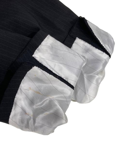 PRADA（プラダ）PRADA (プラダ) ストライプテーラードジャケット ブラック サイズ:48の古着・服飾アイテム