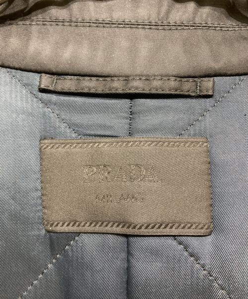 PRADA（プラダ）PRADA (プラダ) ナイロンパテッドステンカラーコート ブラック サイズ:50の古着・服飾アイテム
