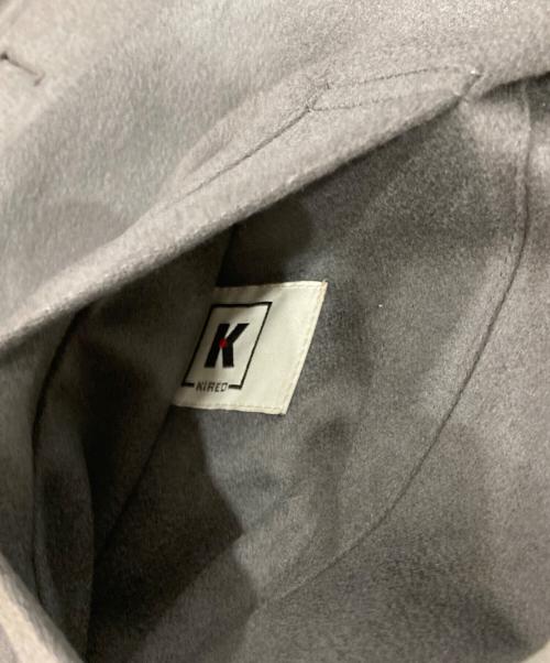 KIRED（キーレッド）KIRED (キーレッド) カシミヤ×ウールナイロン リバーシブルコート グレー×ブラック サイズ:52の古着・服飾アイテム