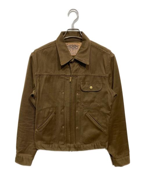 THE REAL McCOY'S（ザ・リアルマッコイズ）THE REAL McCOY'S (ザ・リアルマッコイズ) トラッカージャケット ブラウン サイズ:34の古着・服飾アイテム