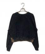 LONロン）の古着「TWO SIDE SWEATSHIRT（ツー サイド スウェットシャツ）」｜ブラック×ブラウン