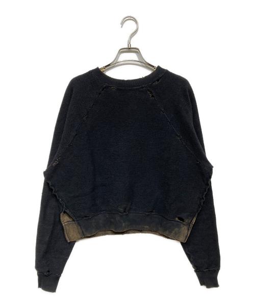 LON（ロン）LON (ロン) TWO SIDE SWEATSHIRT（ツー サイド スウェットシャツ） ブラック×ブラウン サイズ:　の古着・服飾アイテム