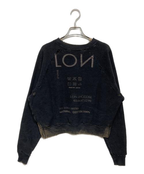 LON（ロン）LON (ロン) TWO SIDE SWEATSHIRT（ツー サイド スウェットシャツ） ブラック×ブラウン サイズ:　の古着・服飾アイテム