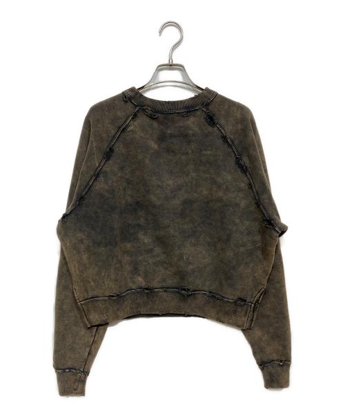 LON（ロン）LON (ロン) TWO SIDE SWEATSHIRT（ツー サイド スウェットシャツ） ブラック×ブラウン サイズ:　の古着・服飾アイテム