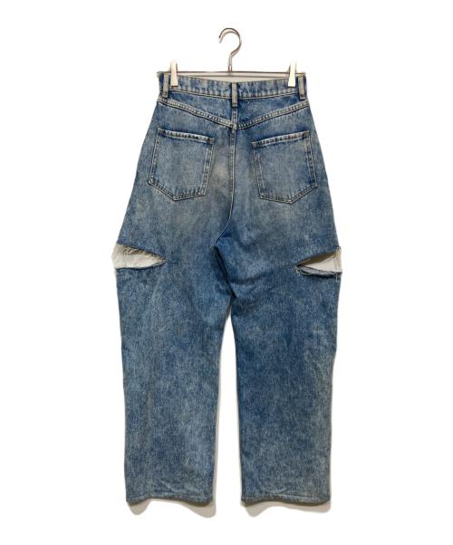 Maison Margiela（メゾンマルジェラ）Maison Margiela (メゾンマルジェラ) スラッシュディテール デニムジーンズ インディゴ サイズ:40の古着・服飾アイテム