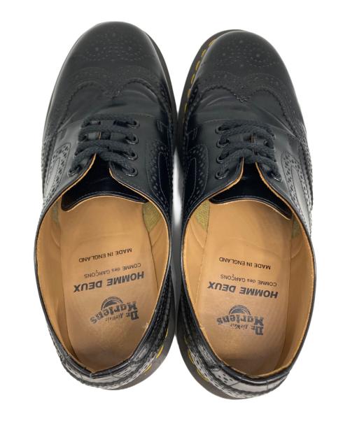 Dr.Martens（ドクターマーチン）Dr.Martens (ドクターマーチン) COMME des GARCONS HOMME DEUX (コムデギャルソン オム ドゥ) ウィングチップシューズ ブラック サイズ:9の古着・服飾アイテム