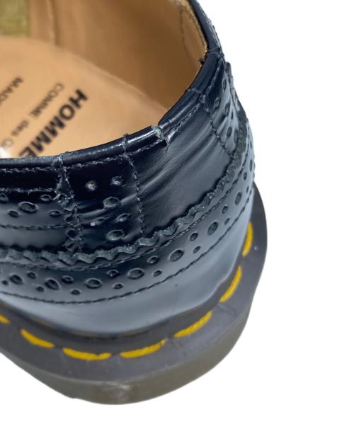 Dr.Martens（ドクターマーチン）Dr.Martens (ドクターマーチン) COMME des GARCONS HOMME DEUX (コムデギャルソン オム ドゥ) ウィングチップシューズ ブラック サイズ:9の古着・服飾アイテム