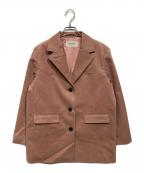 THE TOEザ・トゥー）の古着「Piraeus Suede Jacket（ピレウス シェード ジャケット）」｜ピンク