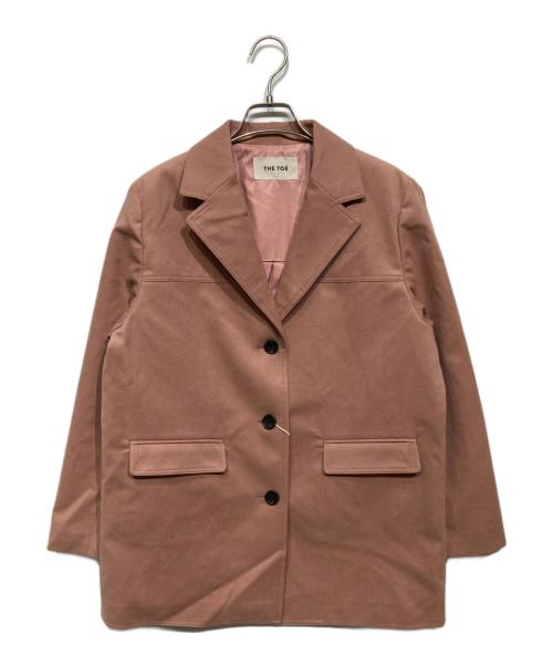 THE TOE（ザ・トゥー）THE TOE (ザ・トゥー) Piraeus Suede Jacket（ピレウス シェード ジャケット） ピンク サイズ:Sの古着・服飾アイテム