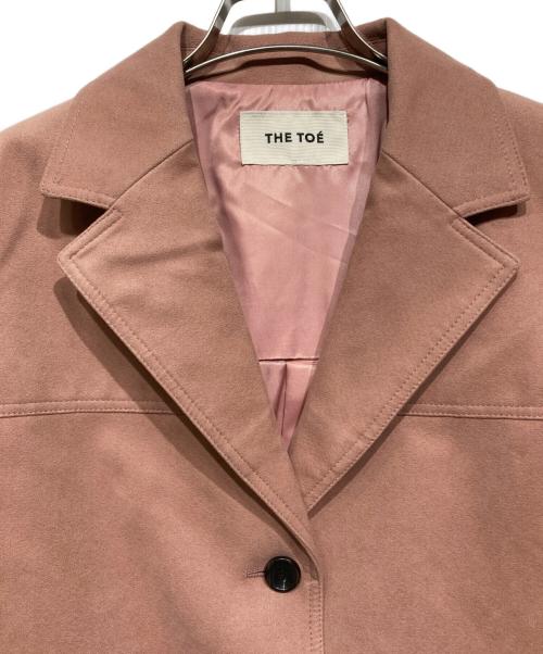 THE TOE（ザ・トゥー）THE TOE (ザ・トゥー) Piraeus Suede Jacket（ピレウス シェード ジャケット） ピンク サイズ:Sの古着・服飾アイテム