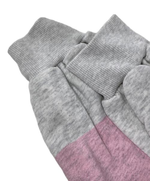 scuffers（スカッファー）scuffers (スカッファー) ボーダーパーカー グレー×ピンク サイズ:Mの古着・服飾アイテム