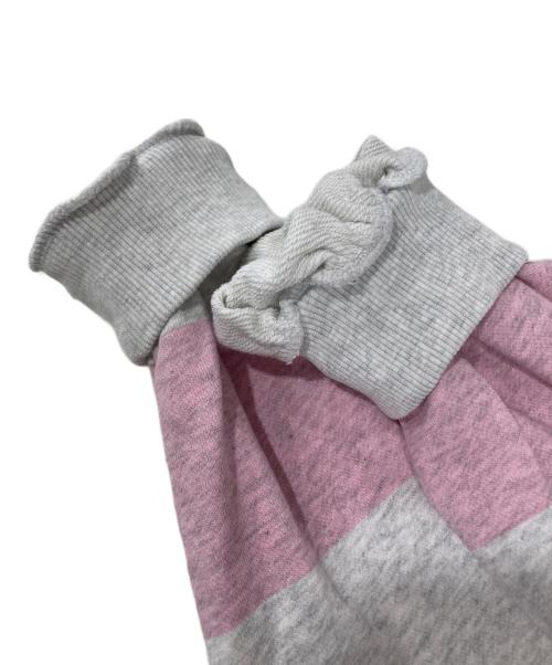 scuffers（スカッファー）scuffers (スカッファー) ボーダーパーカー グレー×ピンク サイズ:Mの古着・服飾アイテム