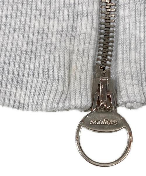 scuffers（スカッファー）scuffers (スカッファー) ボーダーパーカー グレー×ピンク サイズ:Mの古着・服飾アイテム