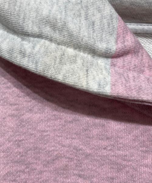 scuffers（スカッファー）scuffers (スカッファー) ボーダーパーカー グレー×ピンク サイズ:Mの古着・服飾アイテム