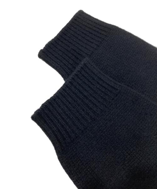 CELINE（セリーヌ）CELINE (セリーヌ) クルーネッククロップドカシミア ニット ブラック サイズ:Sの古着・服飾アイテム