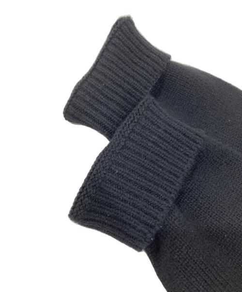 CELINE（セリーヌ）CELINE (セリーヌ) クルーネッククロップドカシミア ニット ブラック サイズ:Sの古着・服飾アイテム