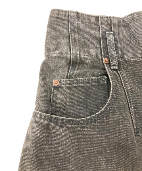 CELINE（セリーヌ）CELINE (セリーヌ) ハイウエストワイドデニムパンツ ブラック サイズ:27の古着・服飾アイテム