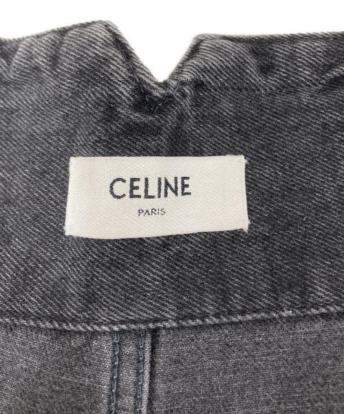 CELINE（セリーヌ）CELINE (セリーヌ) ハイウエストワイドデニムパンツ ブラック サイズ:27の古着・服飾アイテム