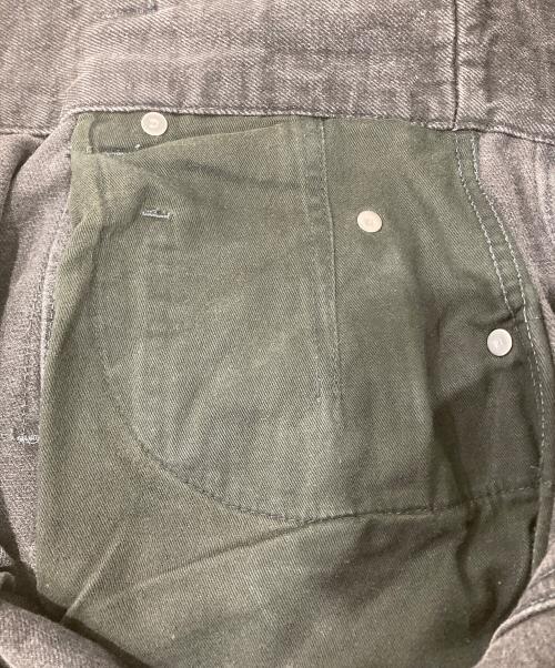 CELINE（セリーヌ）CELINE (セリーヌ) ハイウエストワイドデニムパンツ ブラック サイズ:27の古着・服飾アイテム
