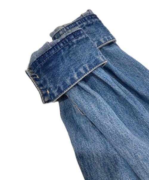 CELINE（セリーヌ）CELINE (セリーヌ) デニムクロップドシャツ インディゴ サイズ:Mの古着・服飾アイテム