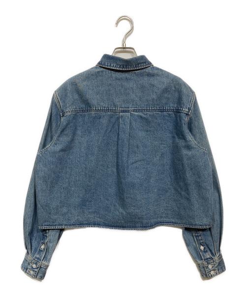 CELINE（セリーヌ）CELINE (セリーヌ) デニムクロップドシャツ インディゴ サイズ:Mの古着・服飾アイテム