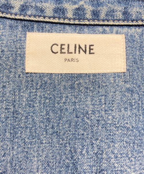 CELINE（セリーヌ）CELINE (セリーヌ) デニムクロップドシャツ インディゴ サイズ:Mの古着・服飾アイテム