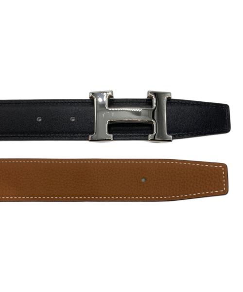 HERMES（エルメス）HERMES (エルメス) コンスタンスレザーベルト ブラック サイズ:95の古着・服飾アイテム