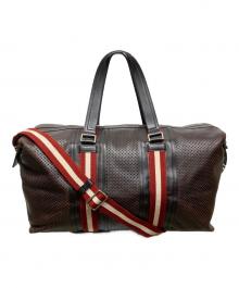 BALLY（バリー）の古着「レザーボストン2WAYバッグ」｜ブラウン