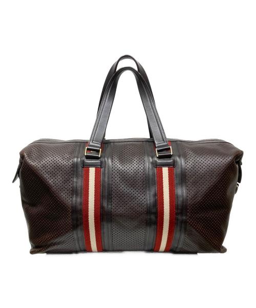 BALLY（バリー）BALLY (バリー) レザーボストン2WAYバッグ ブラウンの古着・服飾アイテム