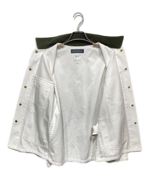 MADISON BLUE（マディソンブルー）MADISON BLUE (マディソンブルー) COVERALL JK L.oz BS カバーオール ホワイト×カーキ サイズ:00の古着・服飾アイテム
