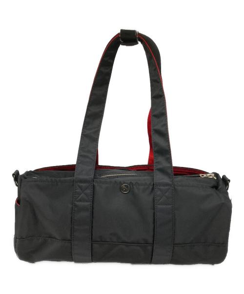 PORTER（ポーター）PORTER (ポーター) ILS (イル) 2WAYドラムバッグ ブラック×レッドの古着・服飾アイテム
